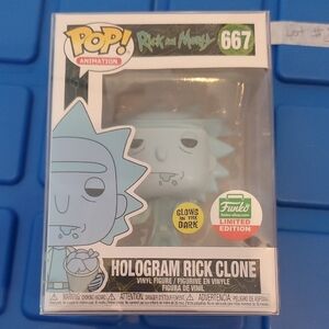 Rick And Morty Hologram Rick Clone #667  Funko Pop
